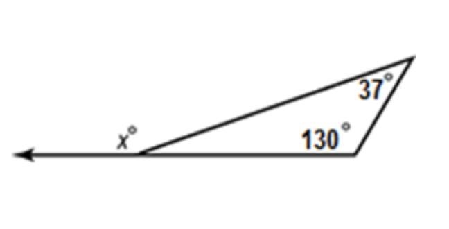 Find the value of x in the figure below and give the reason.-example-1