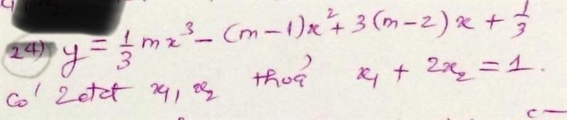 Y=1/3mx^3 – (m–1)x^2 + 3(m–2)x +1/3-example-1