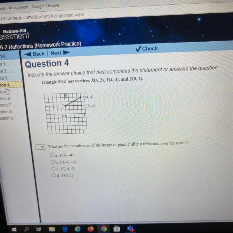 N- Question 4 Indicate the answer choice that best completes the statement or answers-example-1