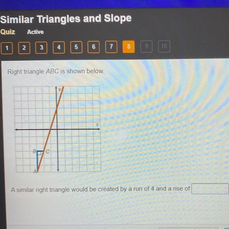 Right triangle ABC is shown below. A similar right triangle would be created by a-example-1