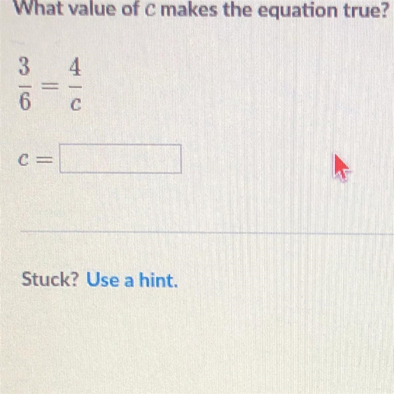 What value of c makes the equation true? (PLEASE HELP, and look at the picture)-example-1