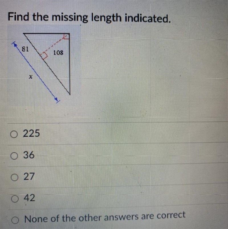 Find the missing length indicated. Pls Help-example-1