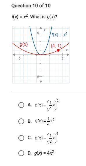 Help! f(x)=x^2 what is g(x)-example-1