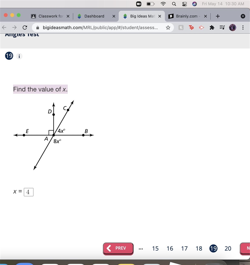 Find the value of x.-example-1