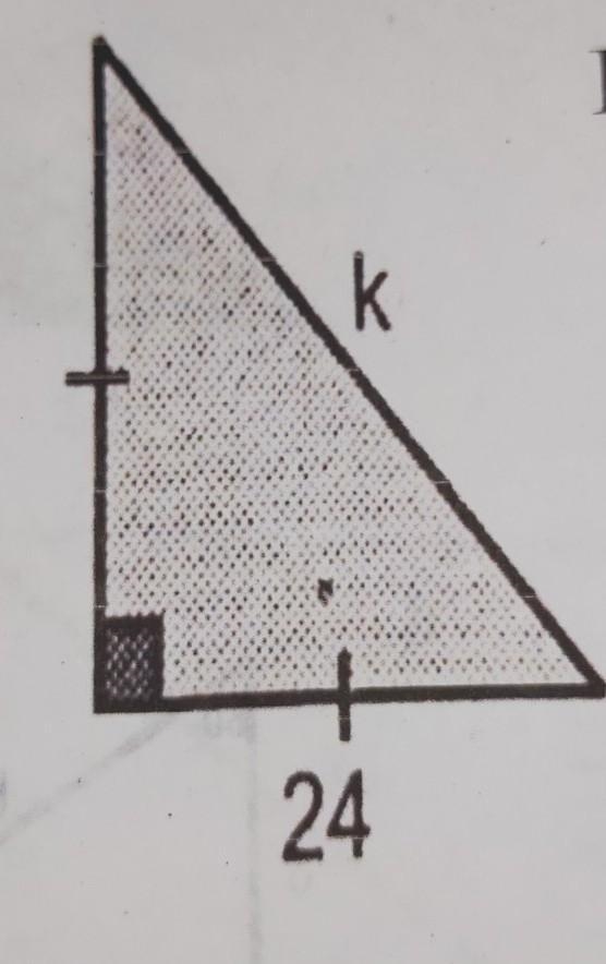 Using the 45o −45o −90o Triangle theorem. Solve this triangle.​-example-1