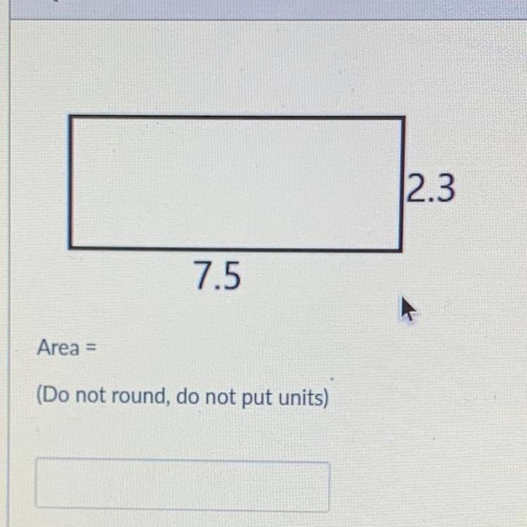 2.3 7.5 Area = Need help-example-1