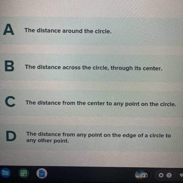 What is the radius of a circle-example-1