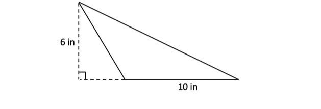 Find the area of the triangle. SHOW YOUR WORK so I can see if it makes sense. ( no-example-1