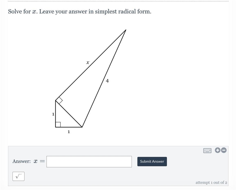 I need help on multi step Pythagorean theorem-example-1