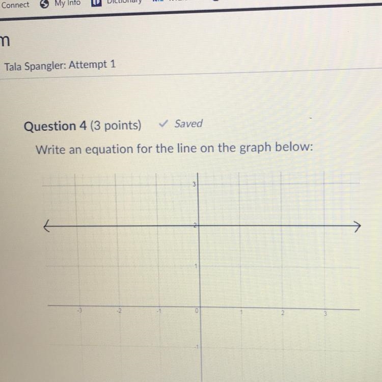 Write an equation for the line on the graph below:-example-1