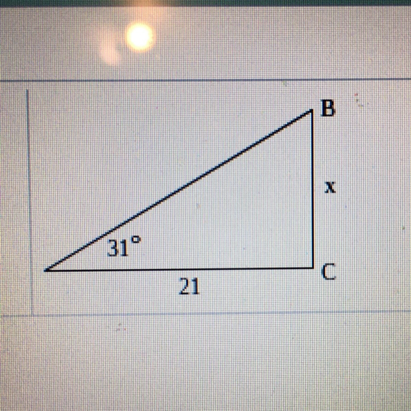 Solve for X x = ___ (Round to the nearest hundredth)-example-1