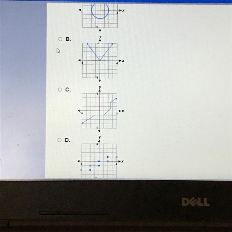 Which graph represents a function-example-1