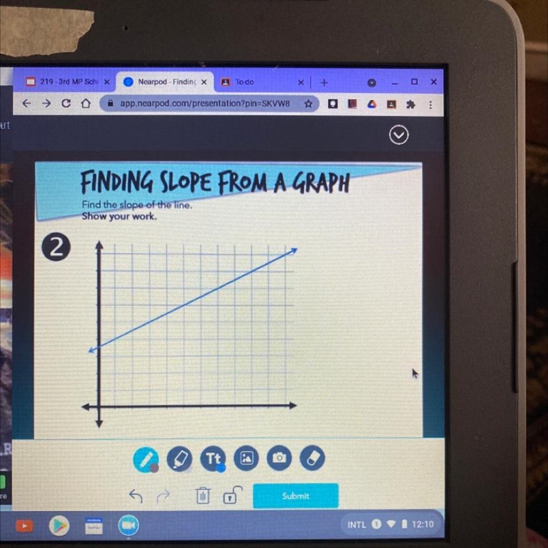 Help me find the slope of the line-example-1