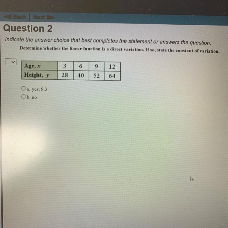 Please helpppp!! A. Yes;9.3 B. No-example-1