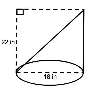 Find the volume of the cone shown as a decimal rounded to the nearest tenth.-example-1