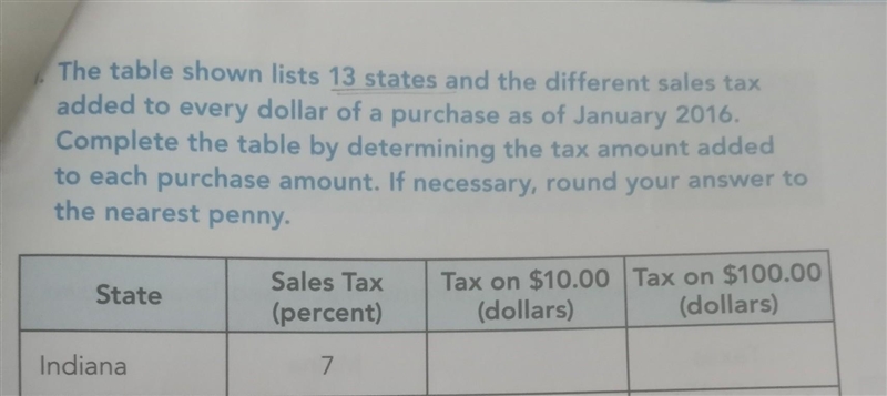 Pls answer and explain it to me. The table shows the list 13 states and the different-example-1