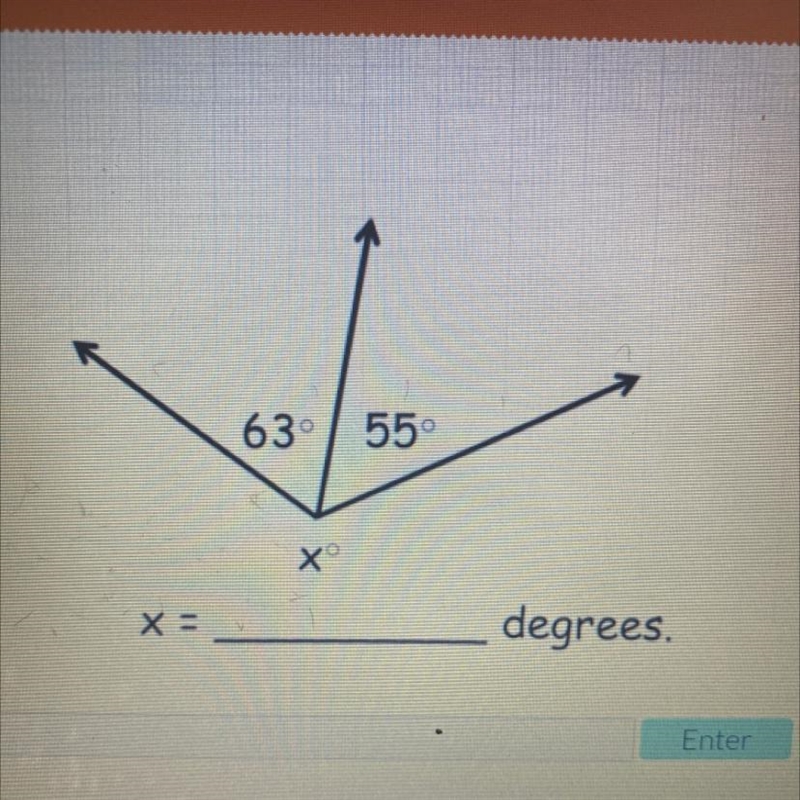 63° 55° X = degrees.-example-1