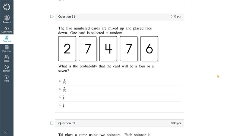 I need help with this probability question! Ive been stuck between two answers...-example-1