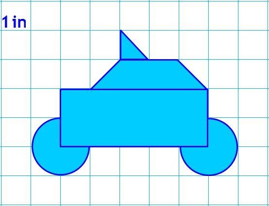 Use the shape below to answer the following questions. Note- the grid is 1 inch units-example-1