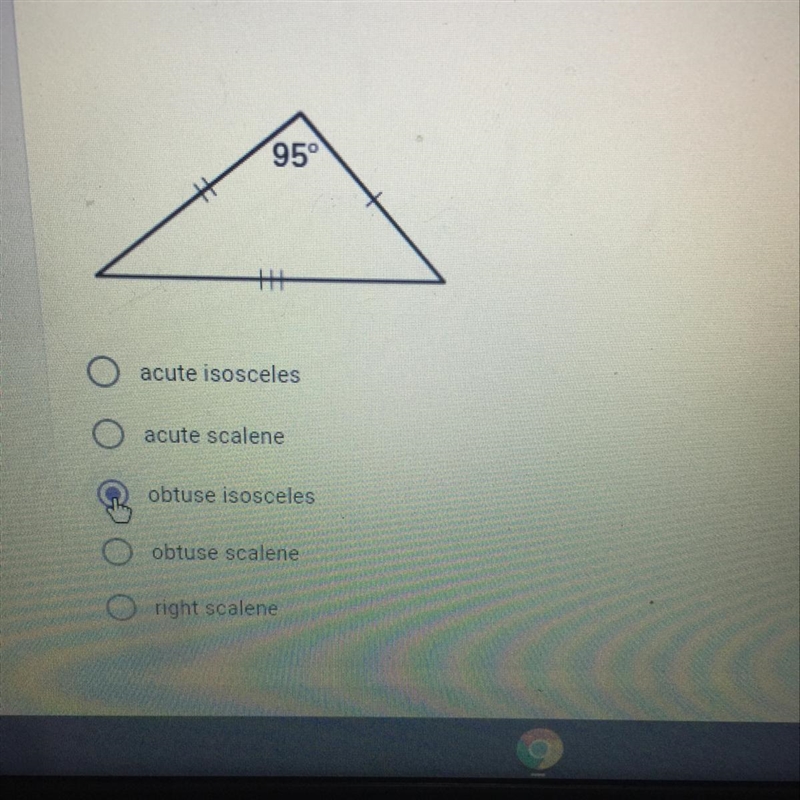 The triangle below can be best classified as?-example-1