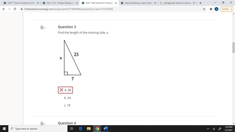 Find the length of missing side x-example-1