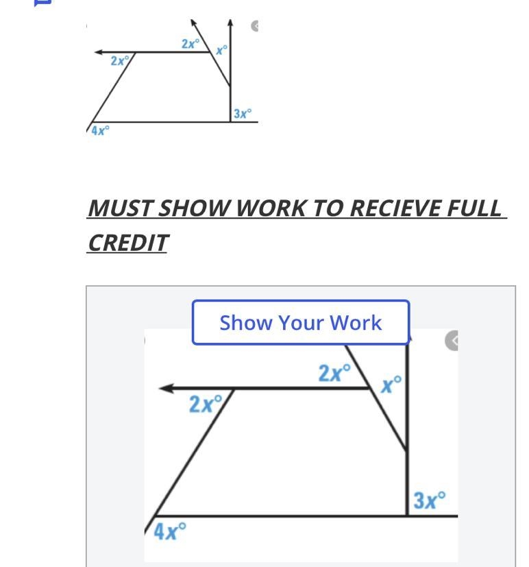 Find the value of x in the diagram below-example-1