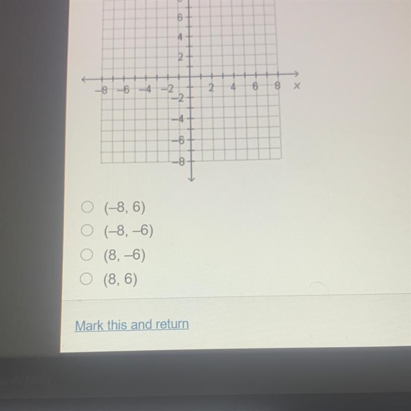 Which point is located in Quadrant IV?-example-1