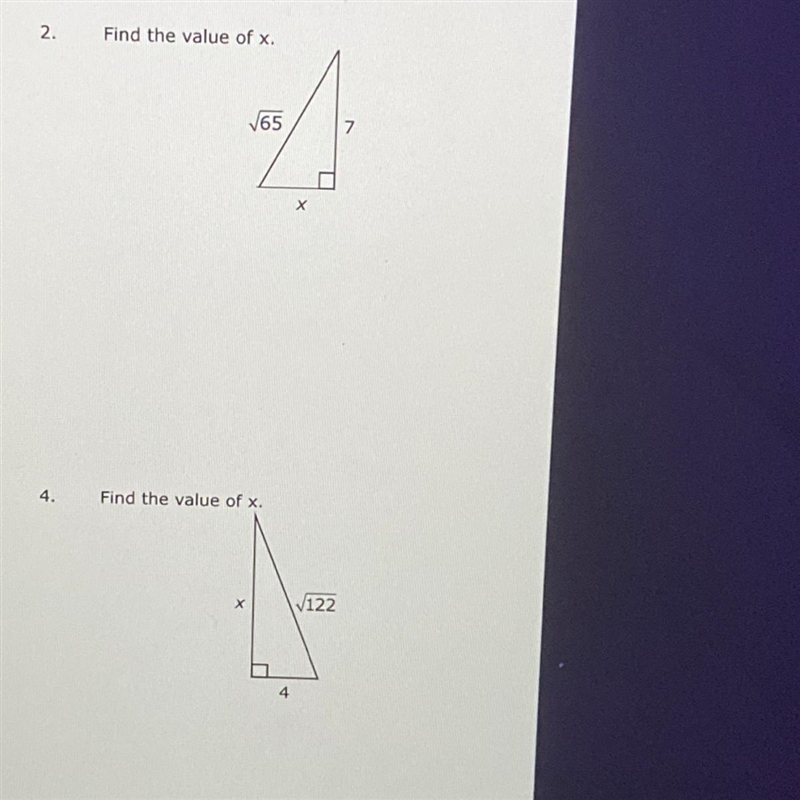 No work needed! pythagorean theorem.-example-1