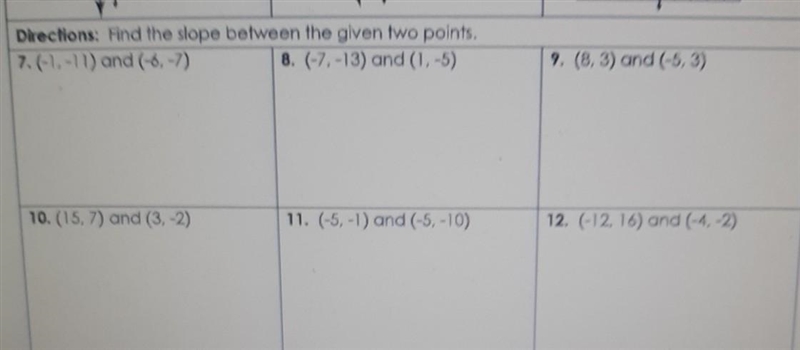 Find the slope between the given two points​-example-1