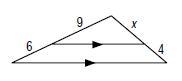 Find x. x = 4 x = 5 x = 6-example-1