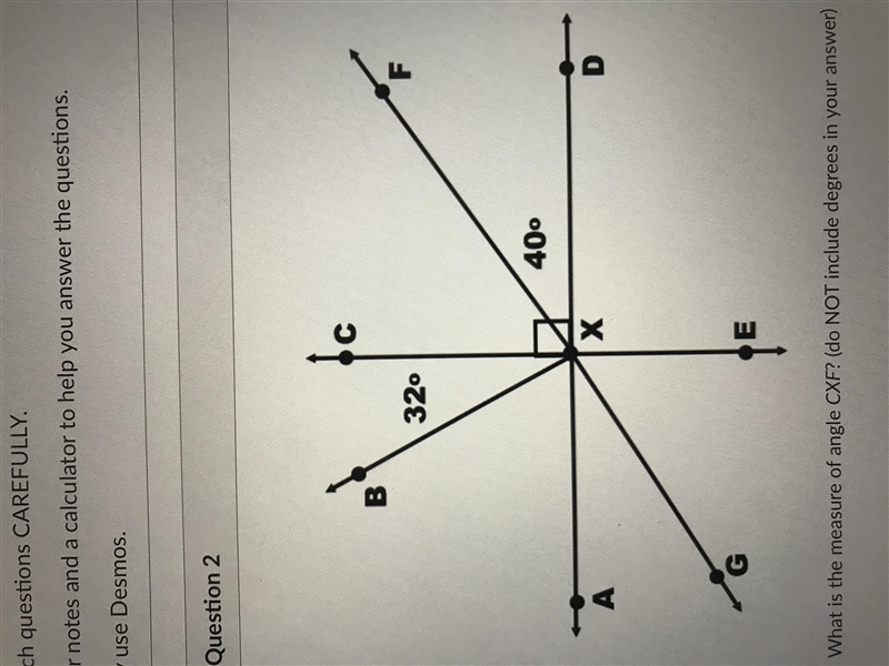 Measure of angle CXF-example-1