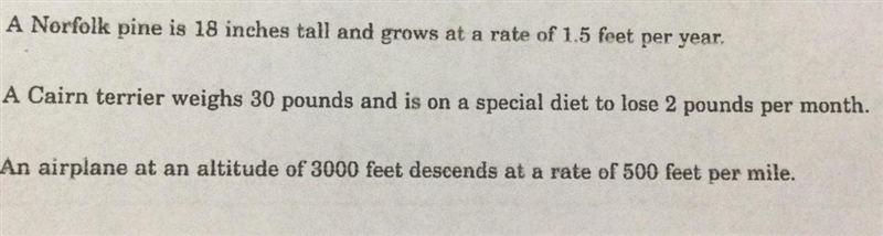 Write linear equation in slope intercept form and this are 3 questions a lil help-example-1