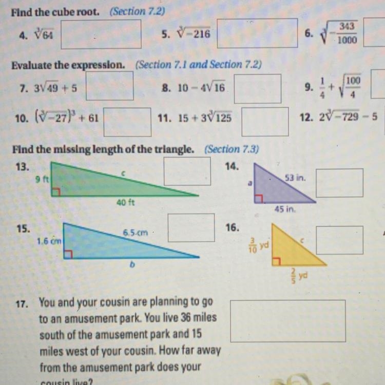 14-16 I need help on plz. I missed an entire lesson in school while I was in the hospital-example-1