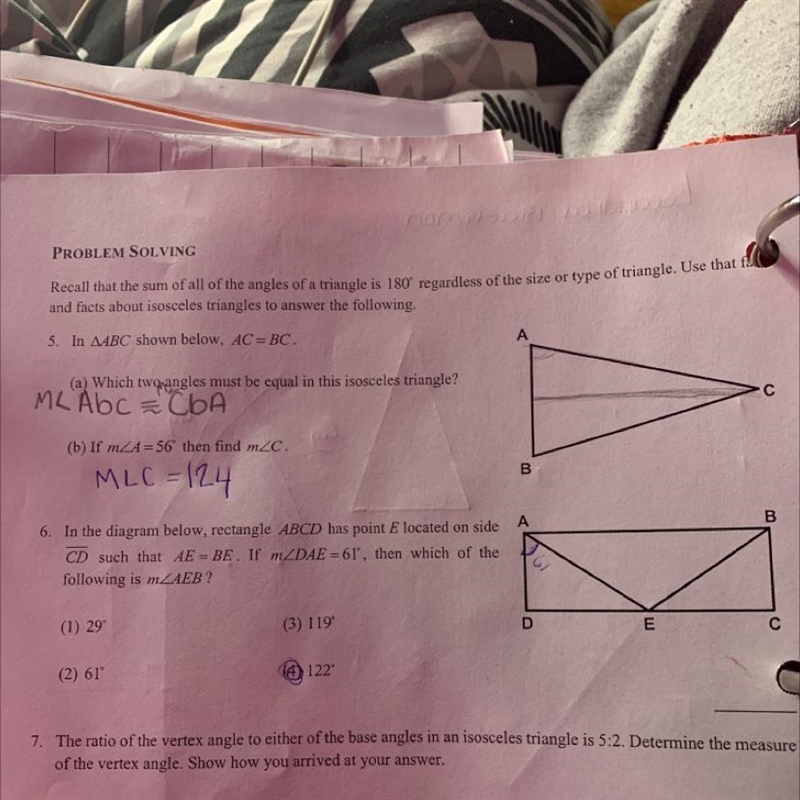 If A = 56, then find c-example-1