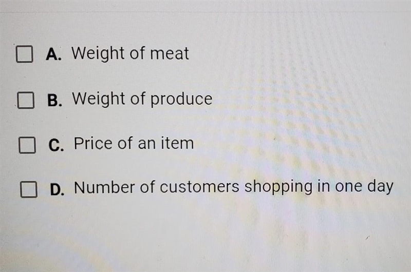 Which of the following measurements must be accurate when used in a grocery store-example-1