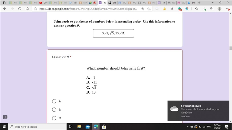 What is the answer? It says i should put it in the order and which one comes first-example-1