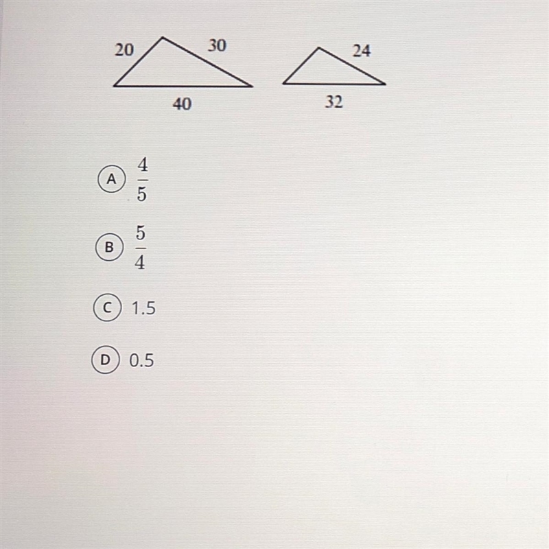 Refer to the diagram below. What is the scale factor used to create the new shape-example-1