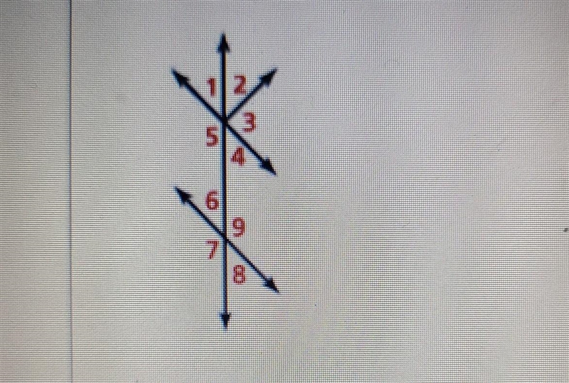 List a pair of vertical angles, then state the relationship between vertical angles-example-1