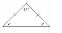 PLS HELP What is the value of x ? A. 42 B. 43 C. 84 D. 86-example-1