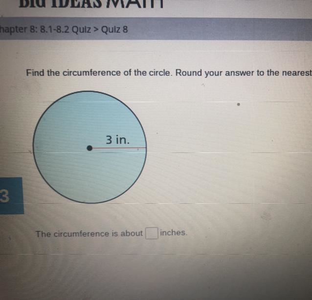 Find the circumference of the circle round your answer to the nearest hundredth-example-1