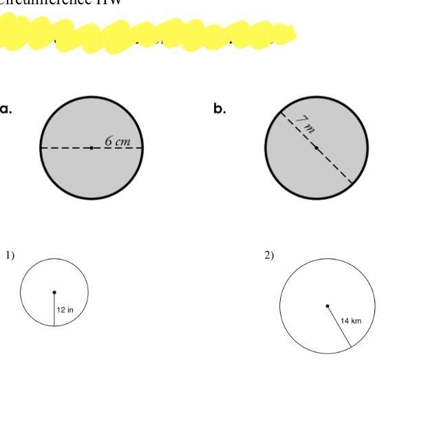 Please answer this find the circumference for each of them TYSMMM-example-1