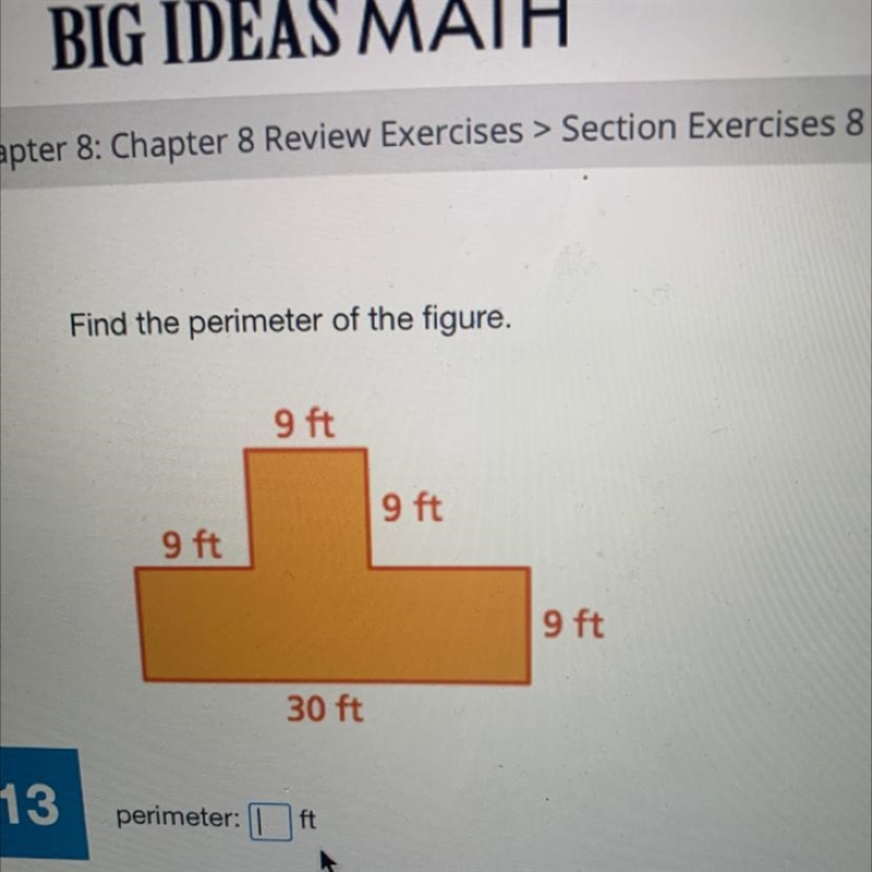 Find the perimeter of the figure. Step by step please!-example-1