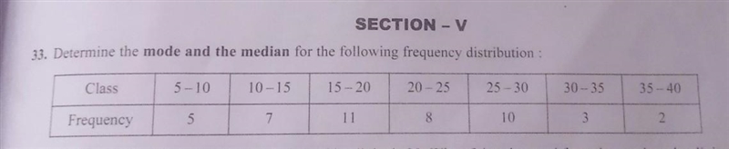 Determine mode and median​-example-1