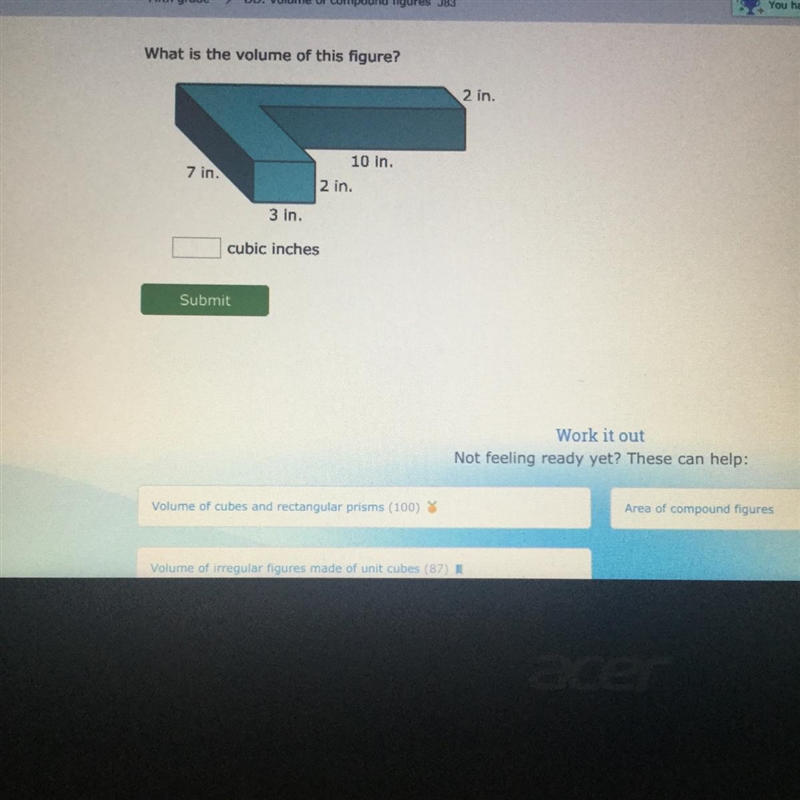 What is the volume of this figure Please help me-example-1