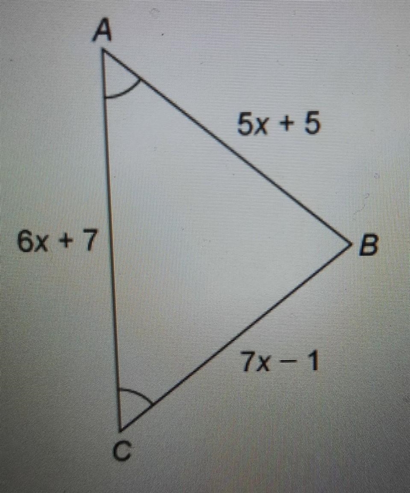 What is the length of side AC of the triangle? Enter your answer in the box. [ ] units-example-1