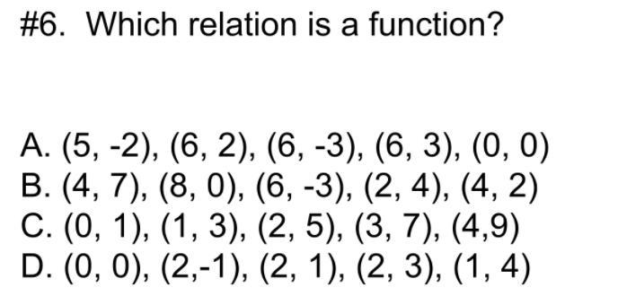 Which relation is a function?-example-1