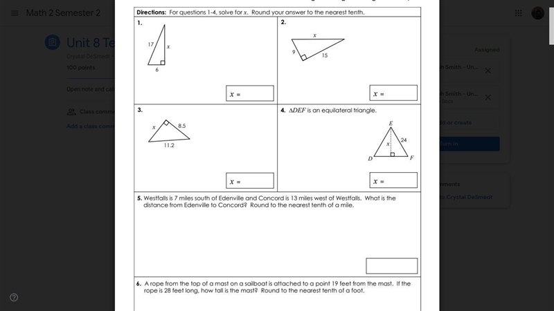 How do I solve for X for number 1 and 2???-example-1