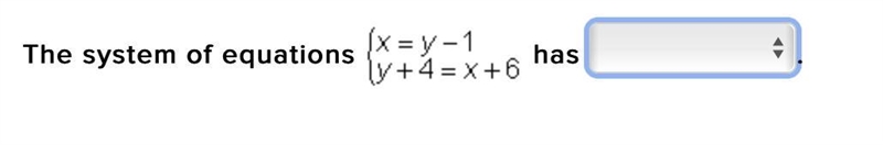 The system of equations has options are 1. no solution 2. one solution 3. infinitely-example-1