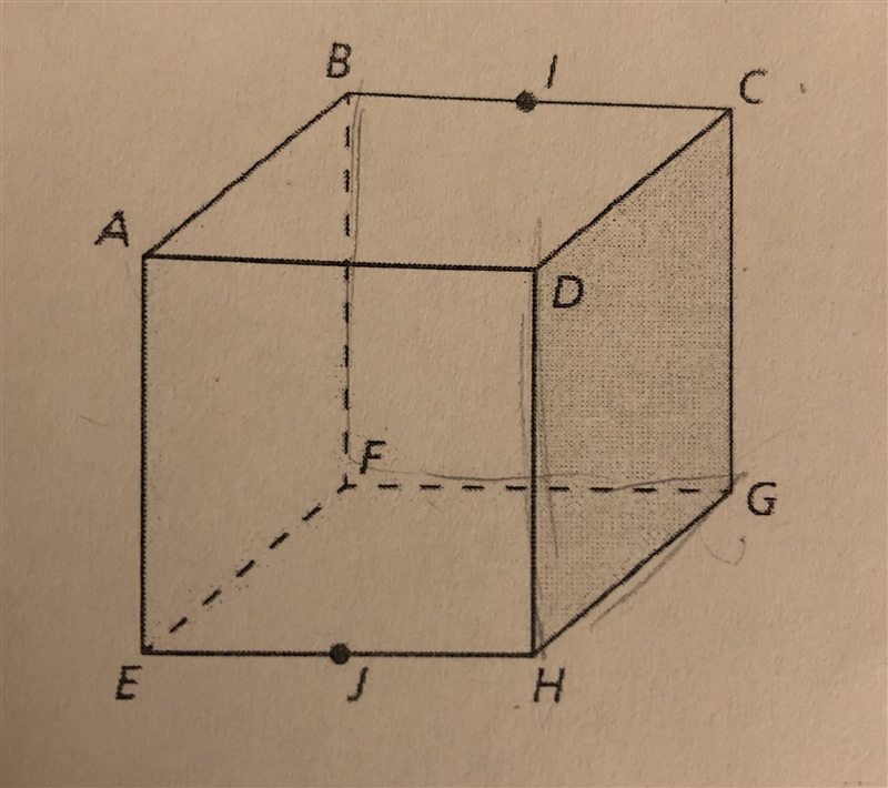 50 points!!!! 1. Name a point that is coplanar are with points D, A, and B. 2. Name-example-1