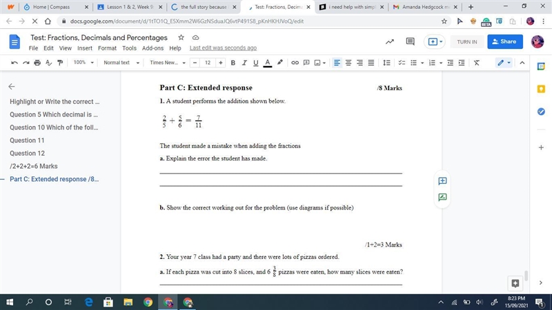 A question about fractions and I need working out its all of part 1-example-1